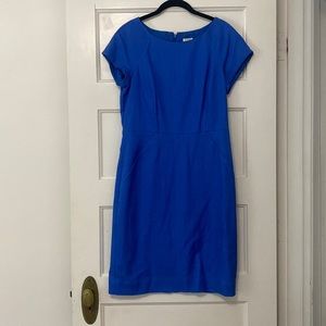 NWT Beautiful blue dress with cap sleeves.